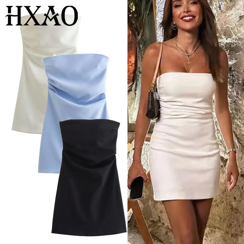 Summer Clothing Zara - TRAF Elbise Kadınlar için açık omuzlu