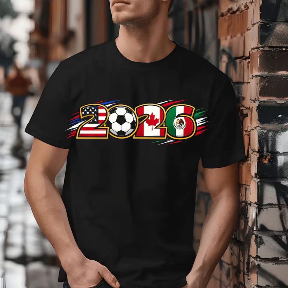 Summer Clothing Women Canada - 2026 ABD Kanada Meksika Futbol Grafik