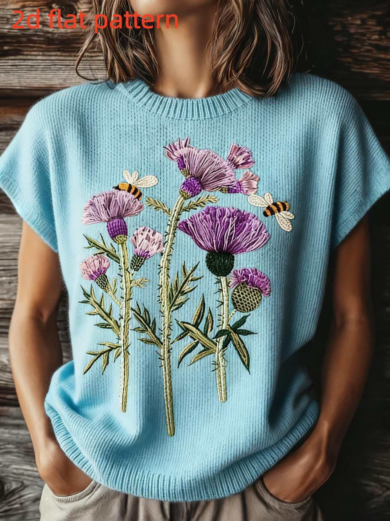Summer Clothing Yarn - Baskılı Tasarım - Dokusuz İlkbahar/Yaz Modası