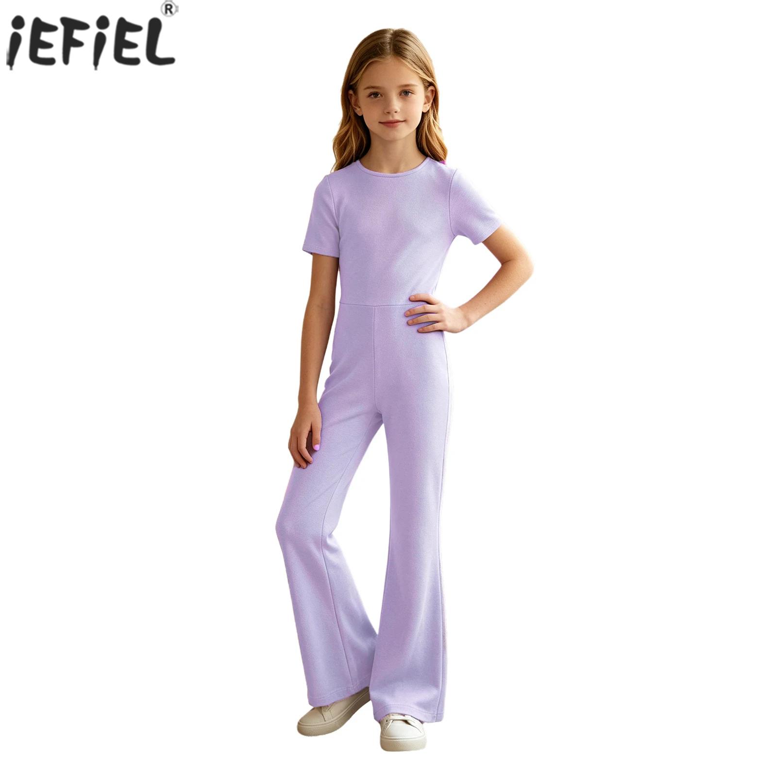 Summer Clothing Needs - Çocuk Kızlar Günlük Düz Renk Tulum