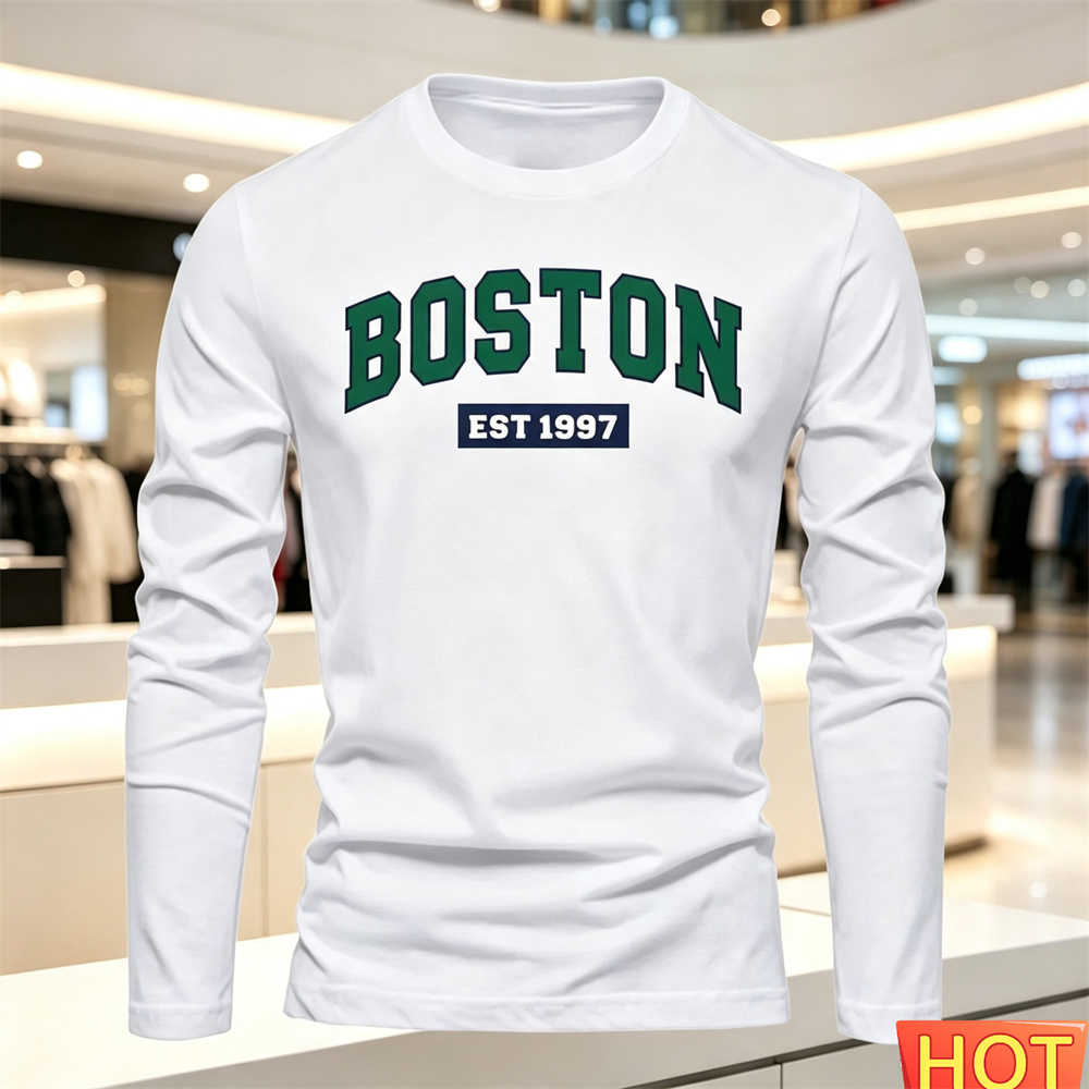 Summer Clothing Mens - Sonbahar Yaz Erkek Uzun Kollu Tişört