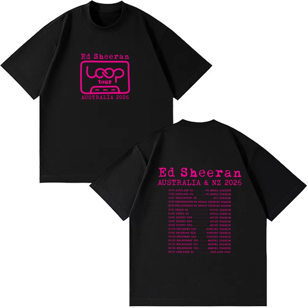 Summer Clothing Australia - Ed Sheeran Loop Tour Avustralya ve