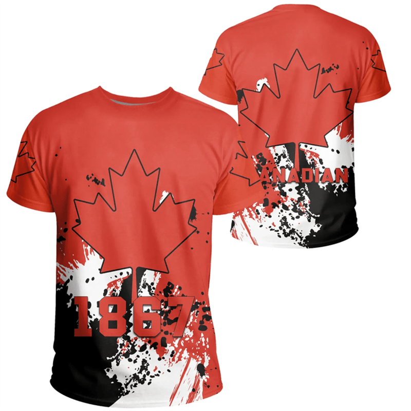 Summer Clothing Women Canada - Kanada gün T-shirt kanada bayrağı amblem