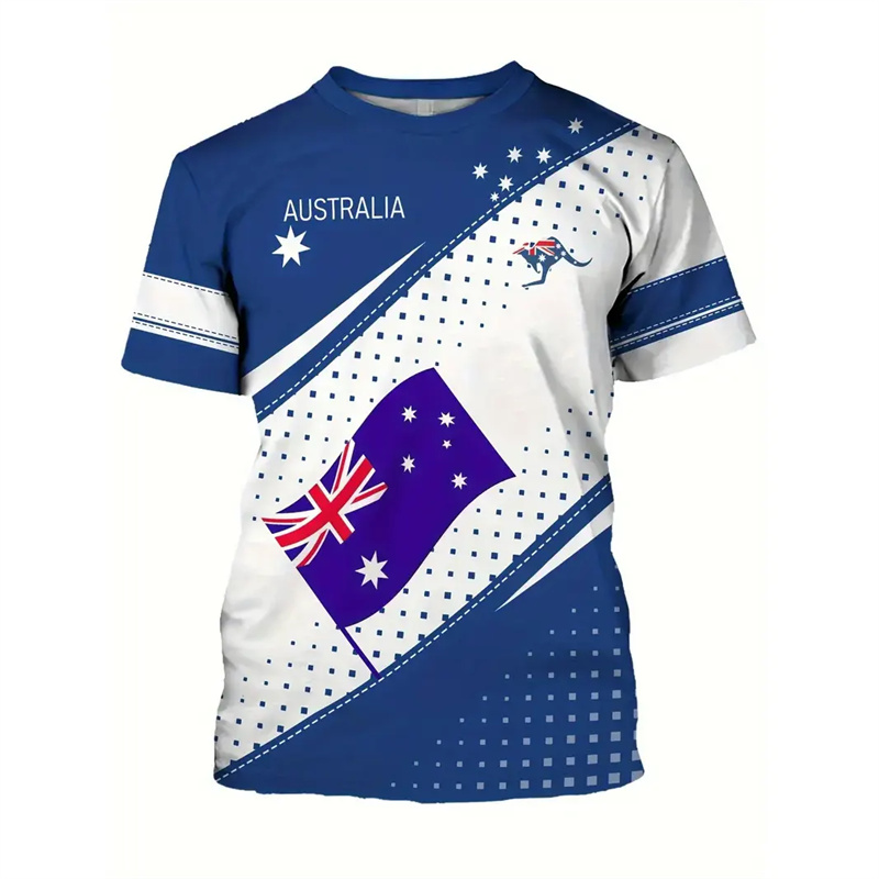 Summer Clothing Australia - Avustralya ulusal bayrak erkek t-shirtü giyim
