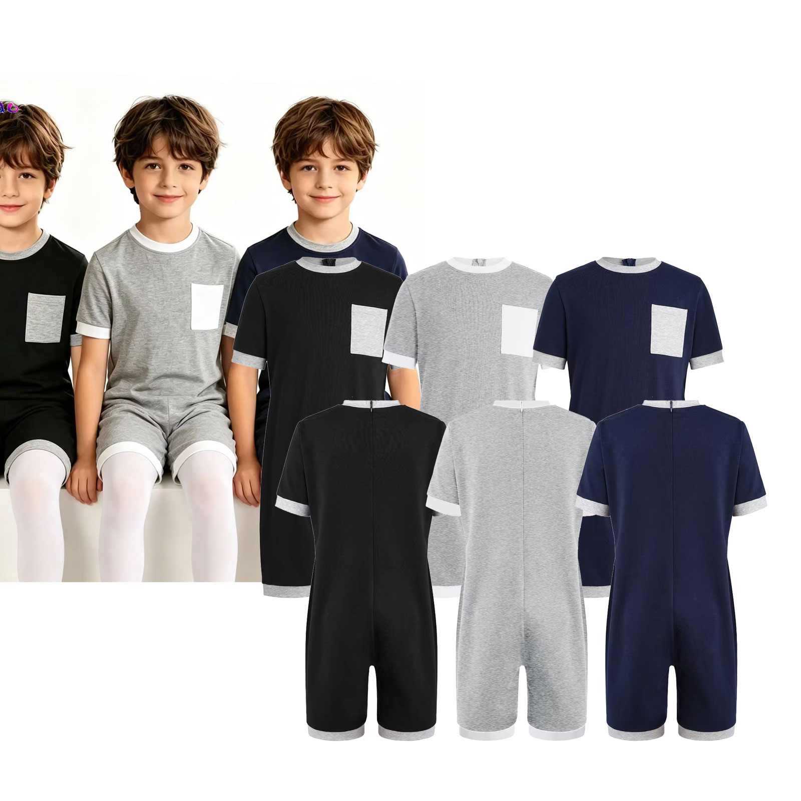 Summer Clothing Needs - 3 adet Unisex Çocuklar Özel İhtiyaçlar