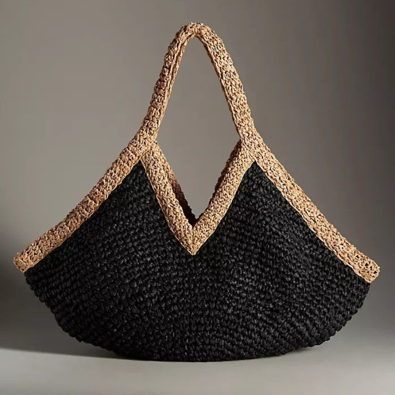 Beach Bag Straw - Yaz Yeni El Dokuma Çanta Büyük