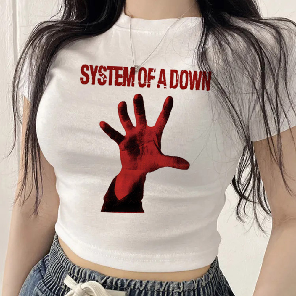System of a Down crop top genç - Summer Clothing Teens incelemesi ve fiyatı