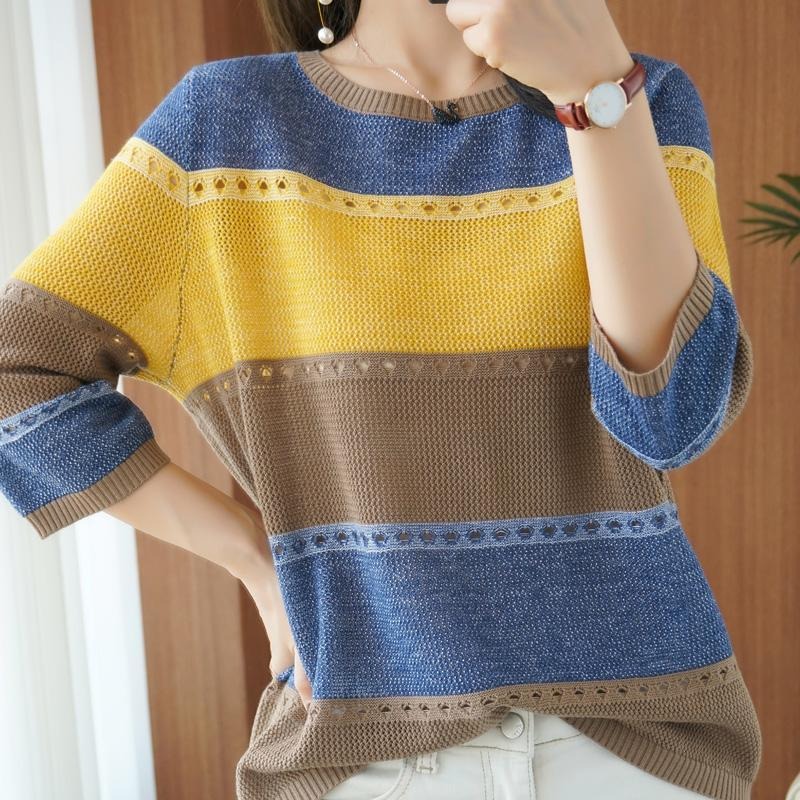 Kadın Kazak 3/4 Kollu Kore Mod - Summer Clothing Yarn incelemesi ve fiyatı