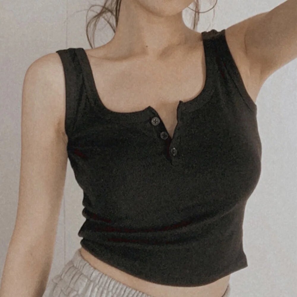 Kadınlar için Tank Top Nervürl - Summer Clothing Teens incelemesi ve fiyatı