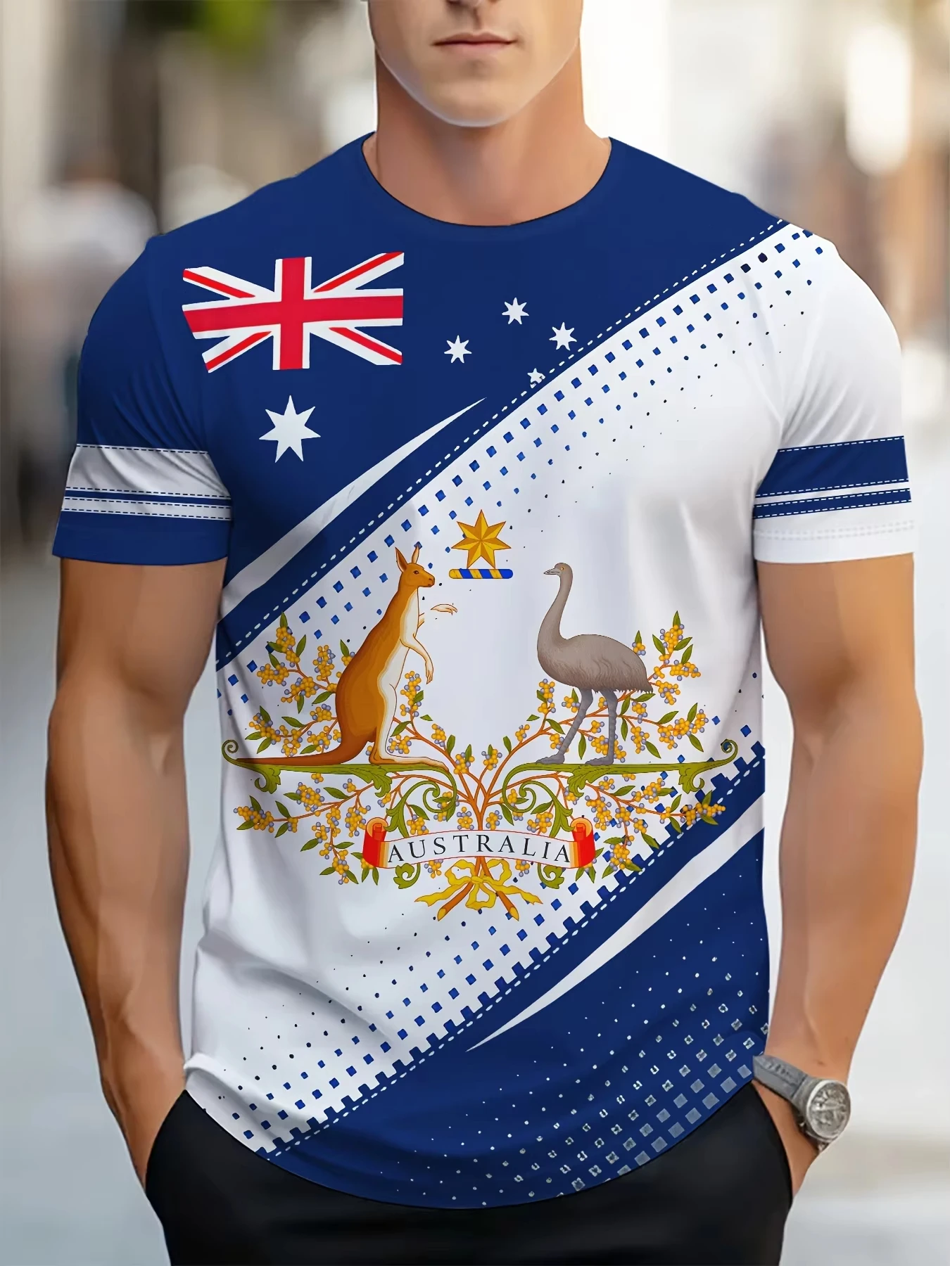 Erkek T-Shirt Avustralya Grafi - Summer Clothing Australia incelemesi ve fiyatı