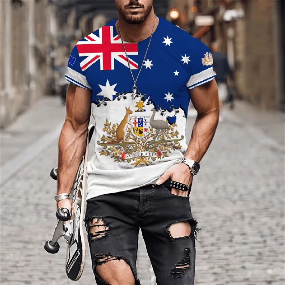 Erkek T-Shirt Avustralya Grafi - Summer Clothing Australia incelemesi ve fiyatı