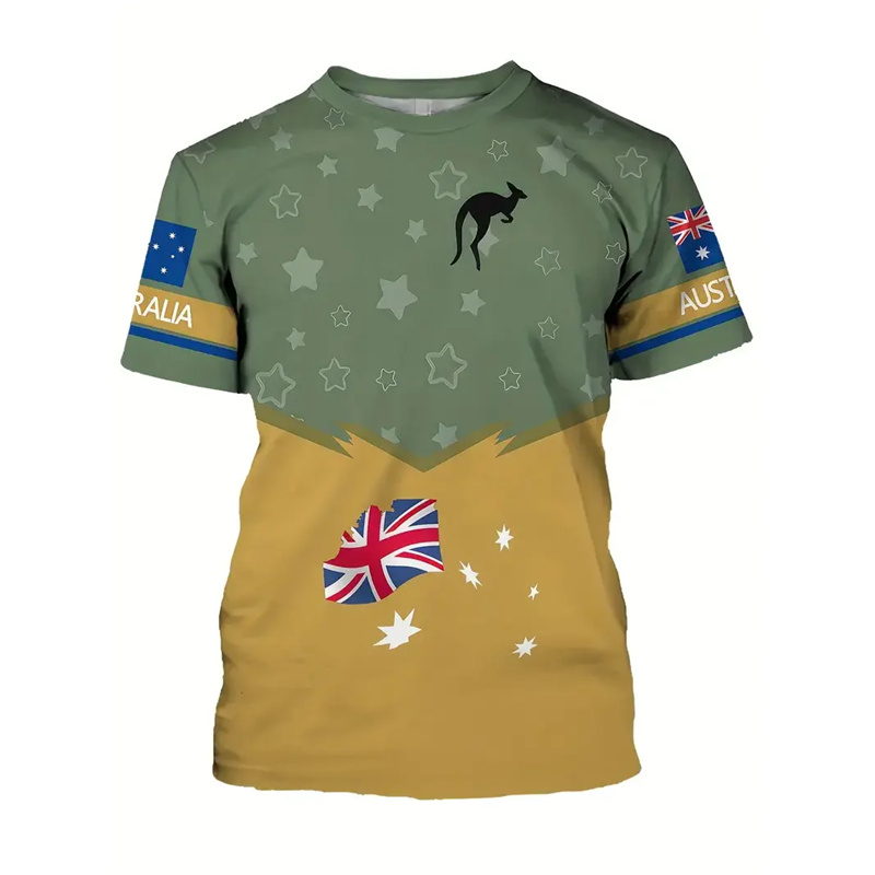 Australia National Flag T-shir - Summer Clothing Australia incelemesi ve fiyatı