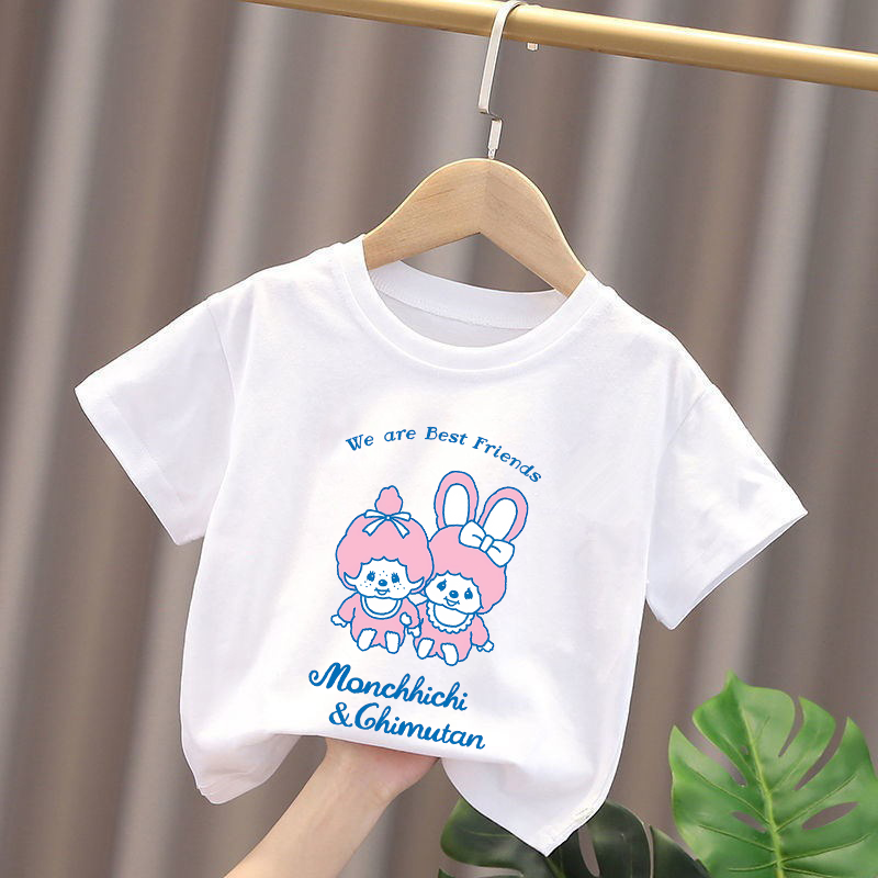 Monchhichi Çocuk T-shirt Anime - Summer Clothing Girls incelemesi ve fiyatı