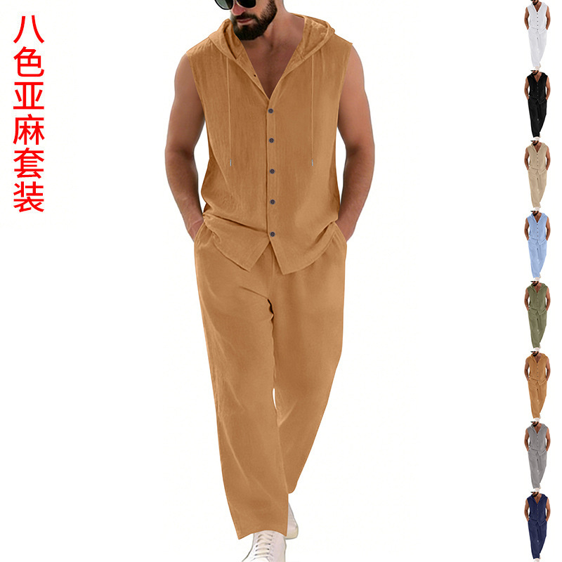 Erkek Günlük Keten Takım Elbis - Summer Clothing Mens incelemesi ve fiyatı