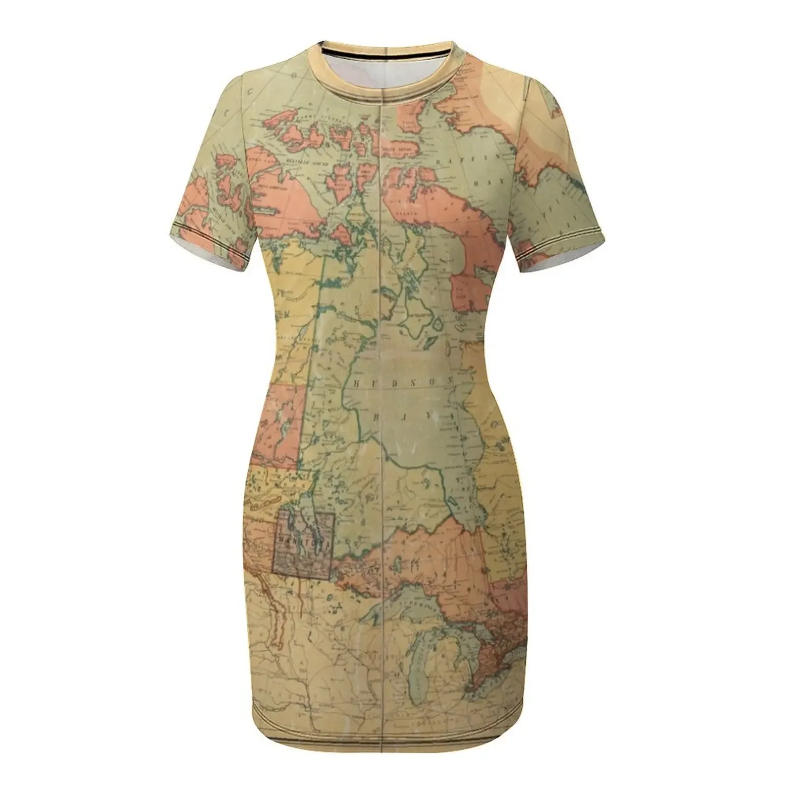 Kanada'nın Vintage Haritası (1 - Summer Clothing Women Canada incelemesi ve fiyatı