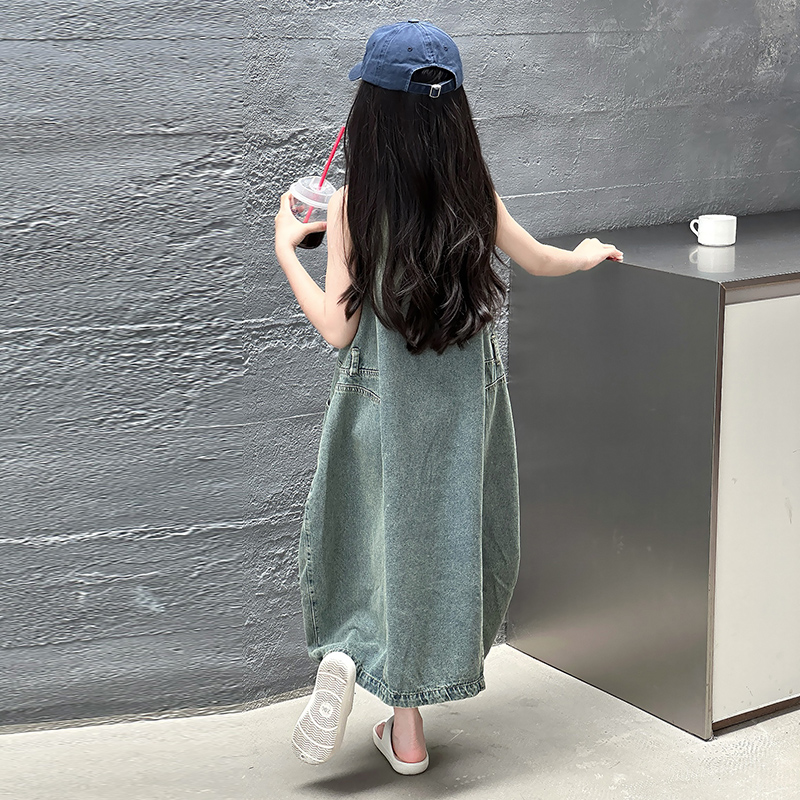 Vintage Mavi Çocuk Kız Yüksek  - Summer Clothing Girls incelemesi ve fiyatı