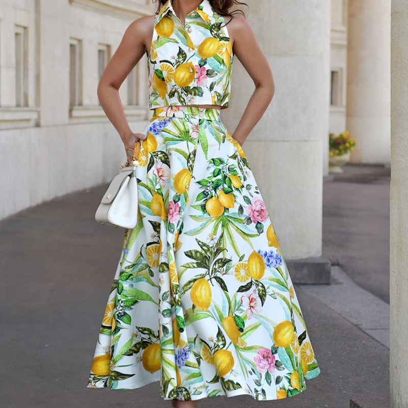 Kadın Modası Limon Baskılı Kol - Summer Clothing Girls incelemesi ve fiyatı