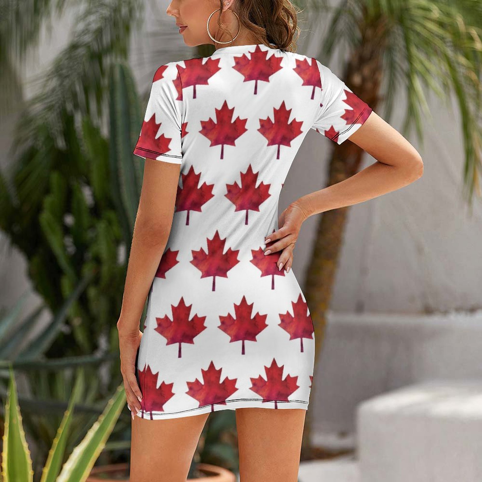 Kanada Günü Suluboya Akçaağaç  - Summer Clothing Women Canada incelemesi ve fiyatı