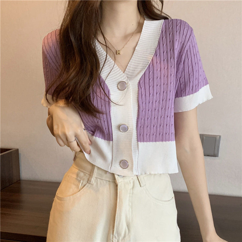 Kadın Düğme Yukarı Kısa Kollu  - Summer Clothing Teens incelemesi ve fiyatı